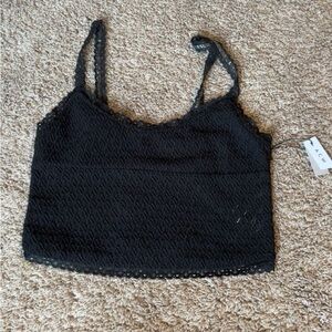 Black Lace Women's Top